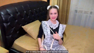 Sex with a beautiful russian model