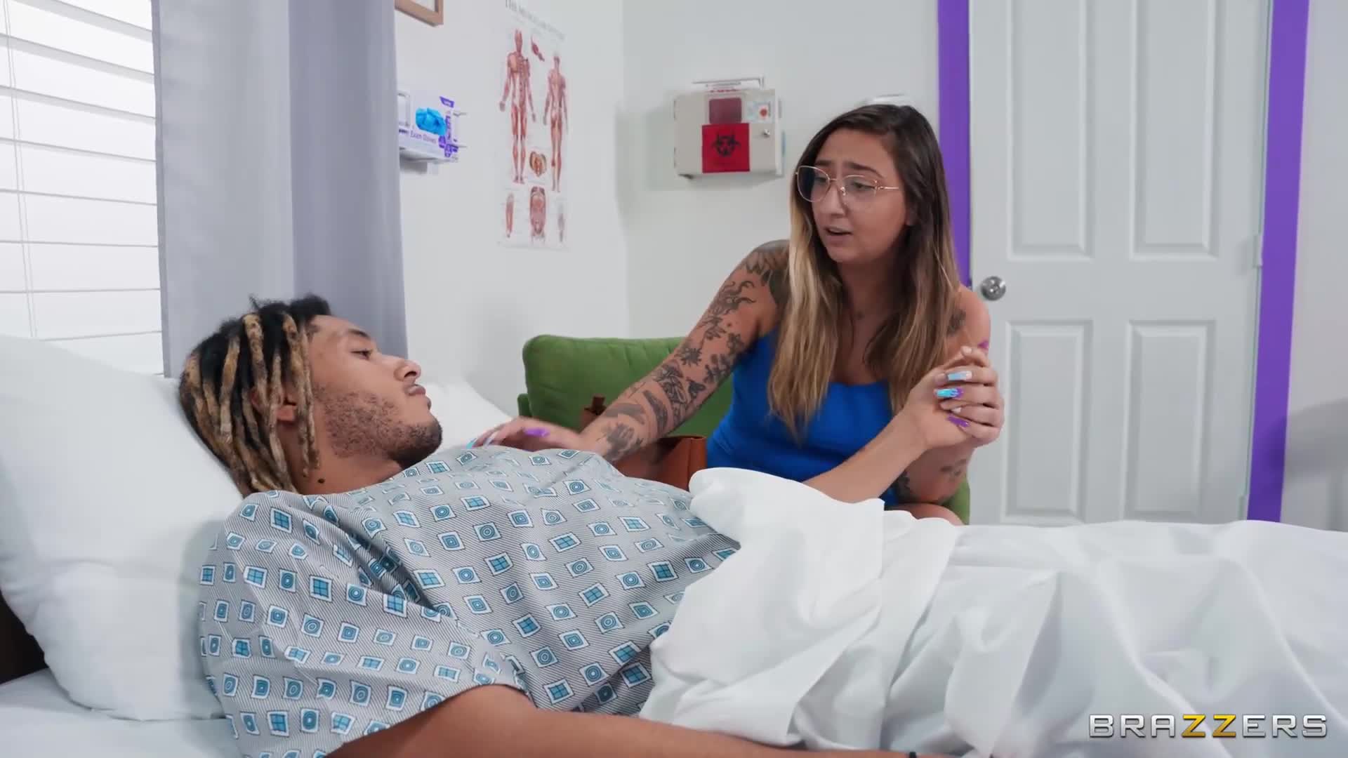 Watch Nurse drains her cheating patient's black cock Porn Video - ePornSup.