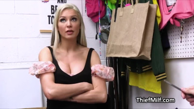Hot cougar enjoys the hard fuck after getting busted