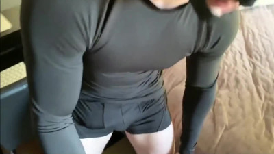 Curious Jock Tries Sucking Big Cock