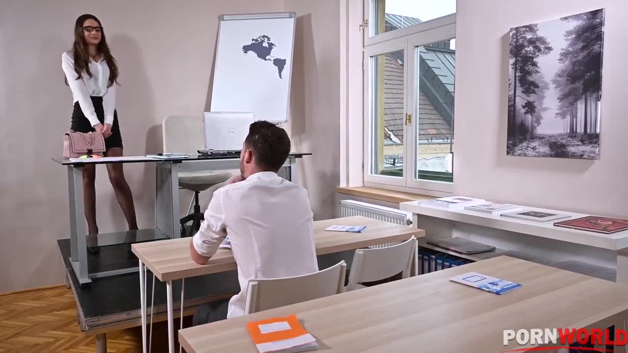 Watch Schoolgirl gets a DP from a teacher and a classmate Porn Video - ePornSup.