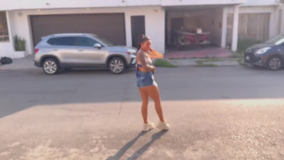 Visita intima de la novia culona