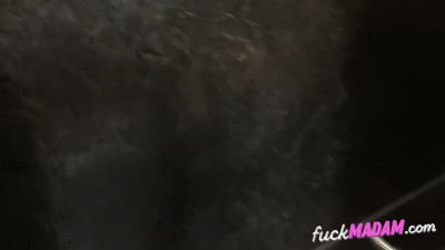 Public Elevator Quickie - Amateur Teen Gets Anal Creampie