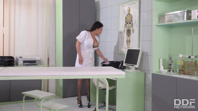 Nurse checks the vitality of their cocks