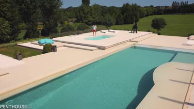 RS - Alexa - Rich Babes Share Pool Boy In Threesome