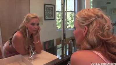 Blonde thick MILF gets bbc dp