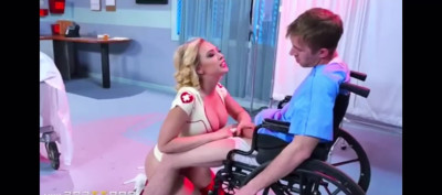 Sexy nurse gets ass fucked by patient